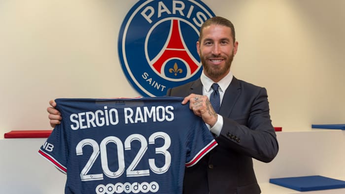 Sergio Ramos signs with PSG on a free transfer
